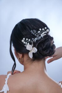 Recogido bajo clásico para novia en Mazatlán